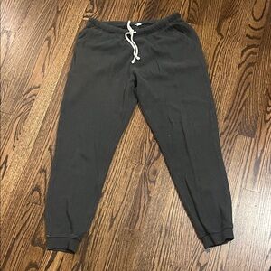 Aerie Dark Grey Waffle Knit Jogger Sweatpants